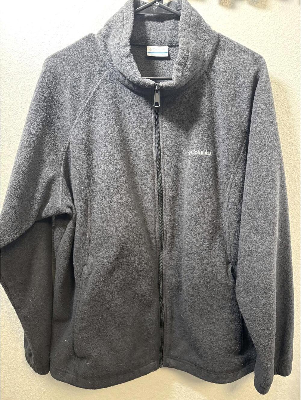 Women's Columbia Black Fleece Jacket Size 2X